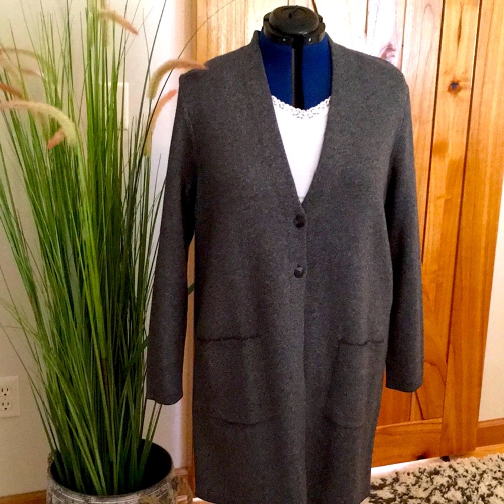 Button front long cardigan NWT